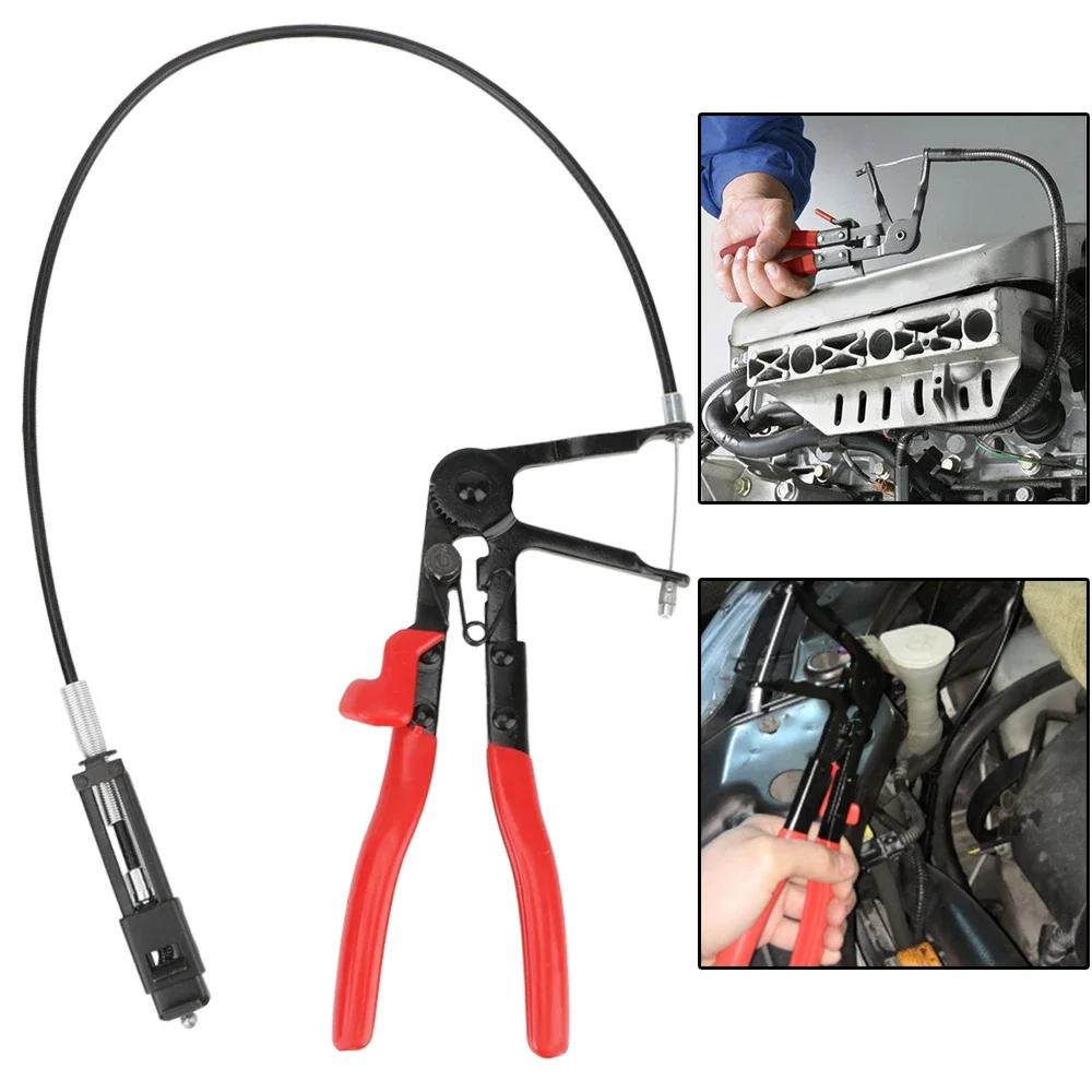 Sârmă flexibilă Clește pentru cleme pentru furtun cu distanță lungă Unelte de mână pentru îndepărtarea sculelor automate Tip cablu Alicate pentru reparații auto Colieră pentru furtun