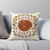 Always Sleepy Fox Flower Square Pillowcase Polyester Linen Velvet Creative Zip Decorative Pillow Case Bed Cushion Cover