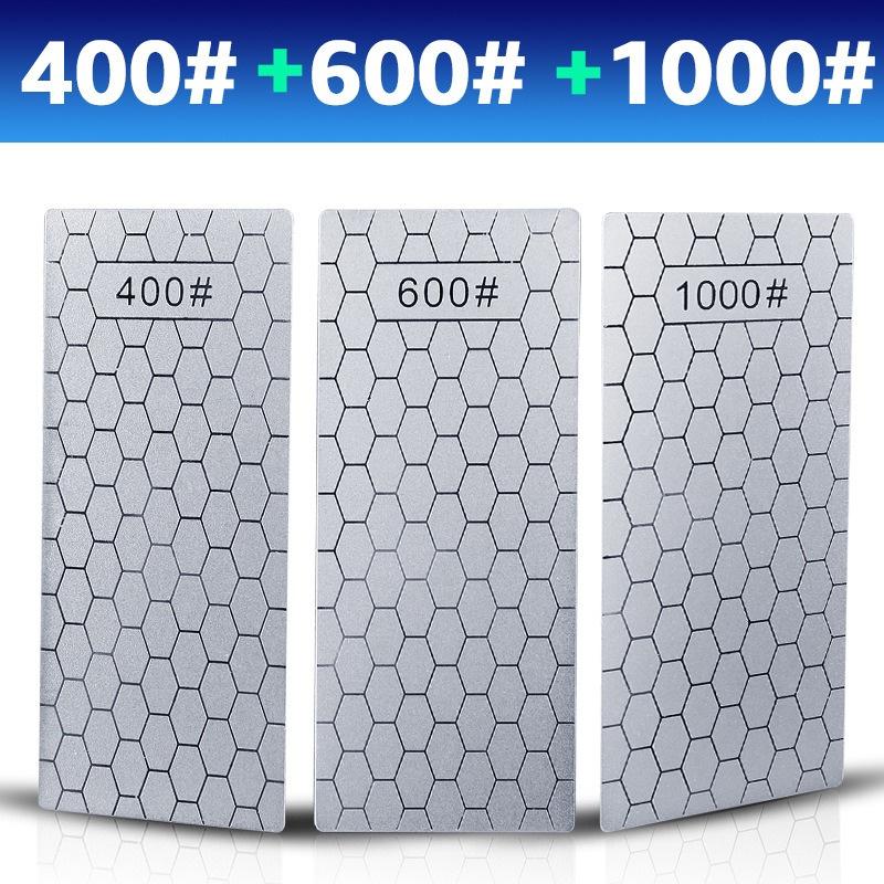 Kitchen tools Diamond Knives Sharpening Stone 600# 800# 1000#  Whetstone Grindstone Ultra-thin Honeycomb Manual Knife Sharpener