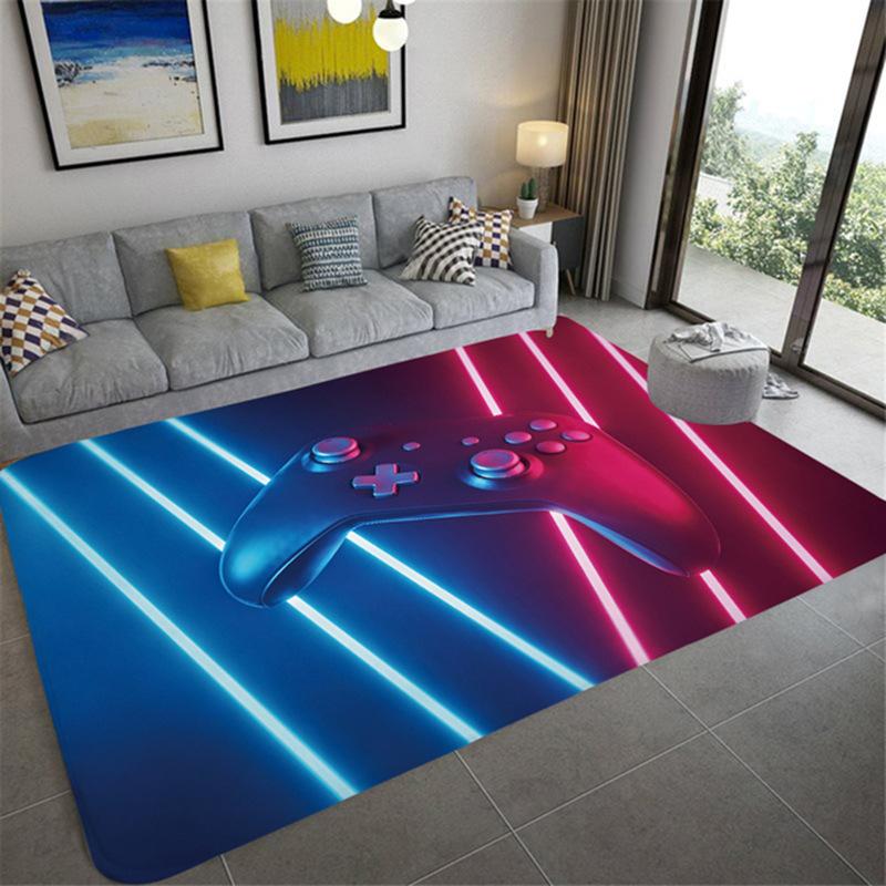 Game Console Carpet for Household Gaming Room Area Cloakroom Bedroom Bedside Soft Big Size Mats Coffee Tables Decor Foot Rug