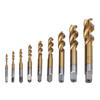 Spiral Flute Tap Set Ti Coated HSS Screw Thread Tapping Hand Tool Hardware 9 Sizes M2‑M12