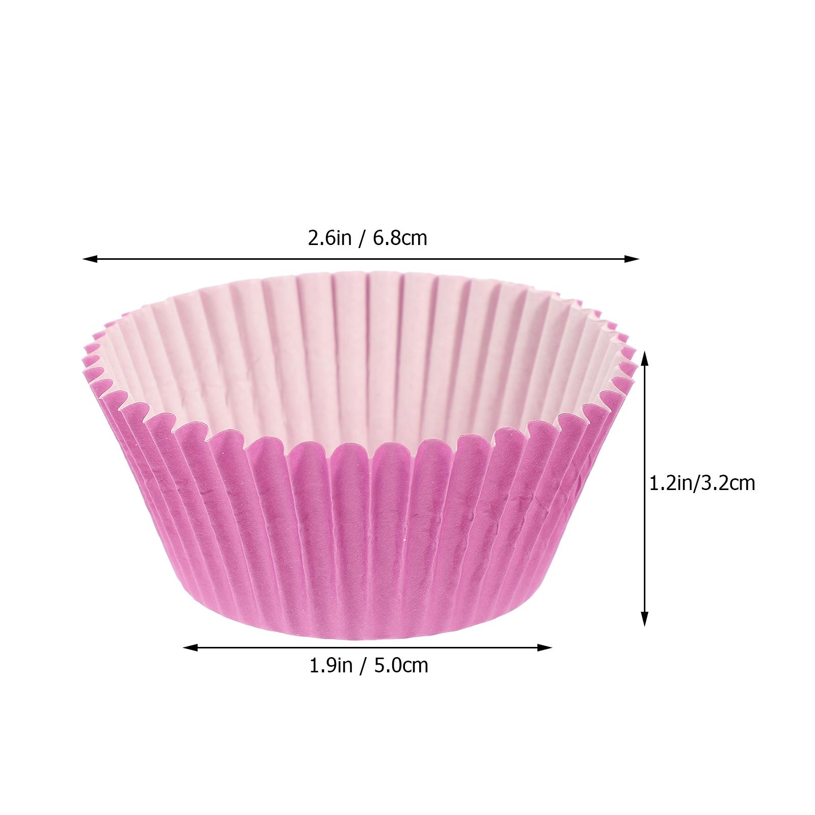 

100 Pcs Baking Cups Paper Pastry Wrappers Multifunction Cake Liners Cupcake Holders фиолетовый