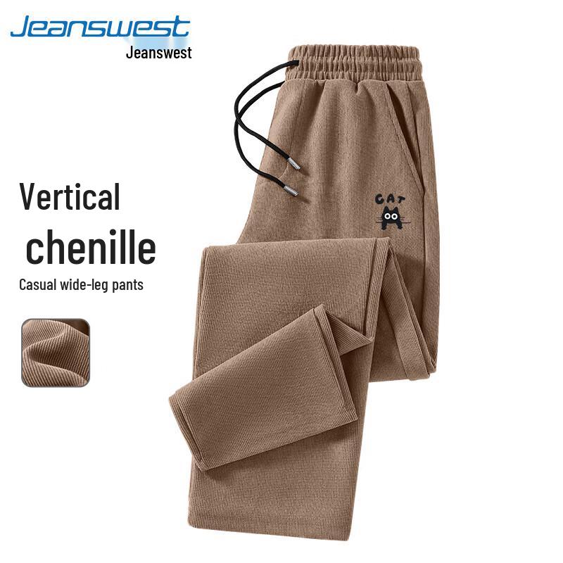 

Jeanswest Men s Chenille Loose Straight Leg Casual Pants M