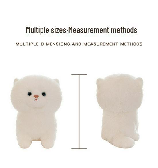 Adorable Short-Eared Cat Plush Toy - Soft Cuddly Doll for Kids and Cat Lovers