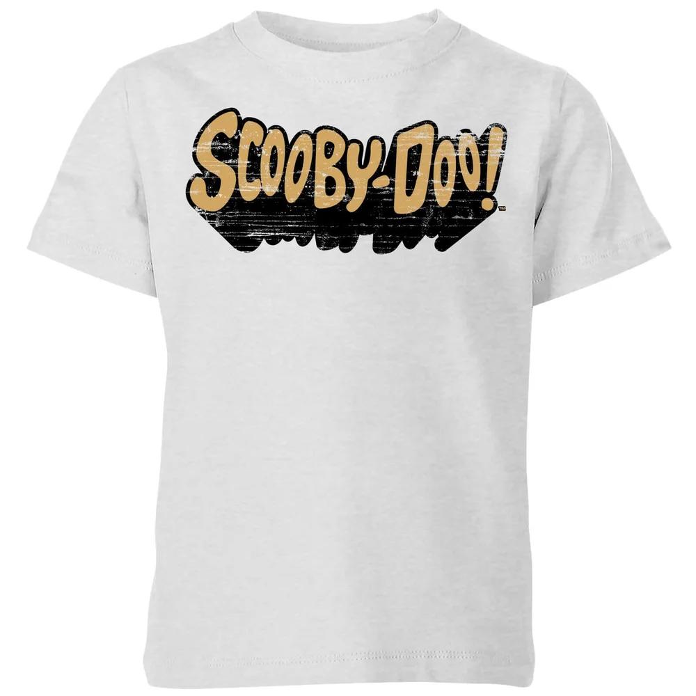 Scooby Doo Retro Colour Logo Kids T-Shirt - Grey - 3-4 Years 120