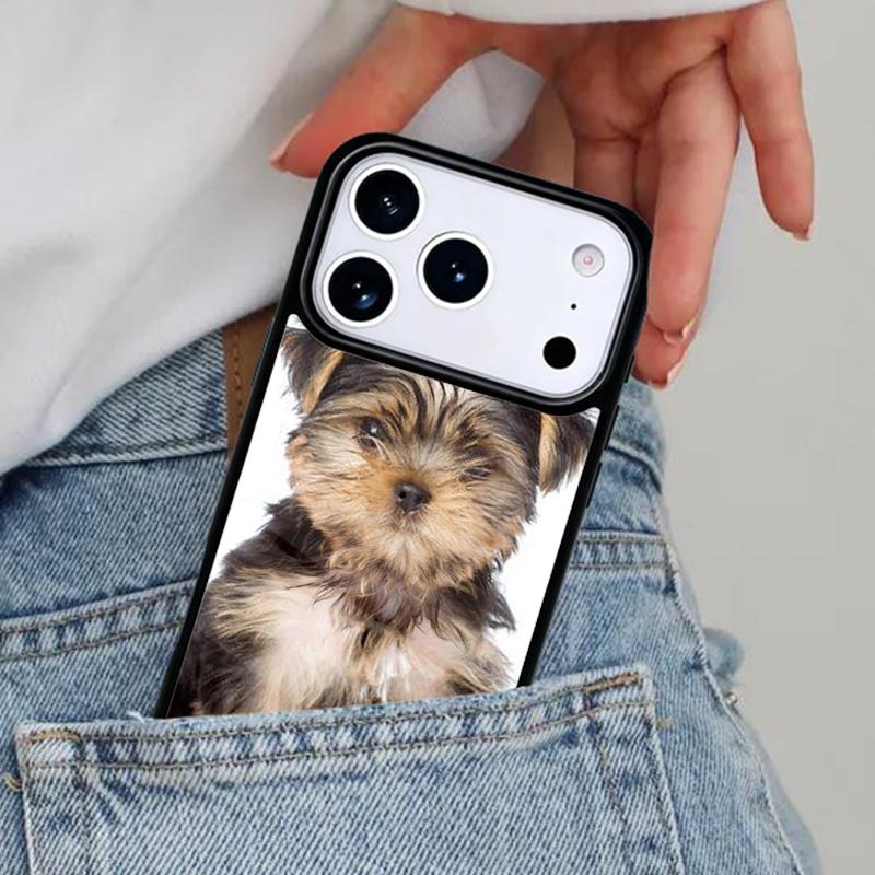 Yorkshire Terrier Yorkie Dog Pet Animal Phone Case for iPhone 17ProMax 12 13 14 15 16e 17 Pro Max Plus Air Cover