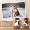 Two 350ml Vacuum Insulated Dog Mugs with Perfect for Dog or Perfect for or Any Features a Wood Grain Finish and Keeps Drinks Hot or Lids, Lovers,