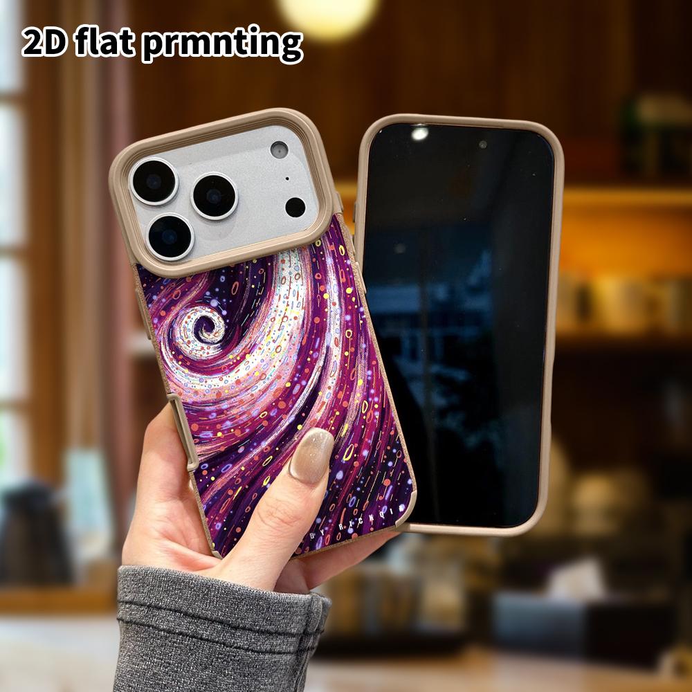 Phone Case: Lambskin 2D Flat Samsung Galaxy A34 A35 M05 M06 S20 S22 S21 FE Plus 5G Protective Case, Colorful Nebula, Christmas and Halloween Gift