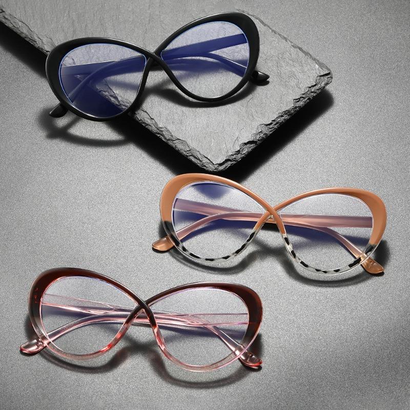3 Pairs of Internet Famous Cat Eye Frame Glasses Fashionable Retro Style Reading Glasses Suitable for Both Men and Women
