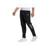 Adidas Logo Print Elastic Cuffs Slim Fit Joggers Men Bottoms Black HR6611