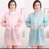 Durable Long-Sleeved Kitchen Apron Oil-proof Waterproof Adult Smock Lightweight Washable Catering Waiter Work Overalls