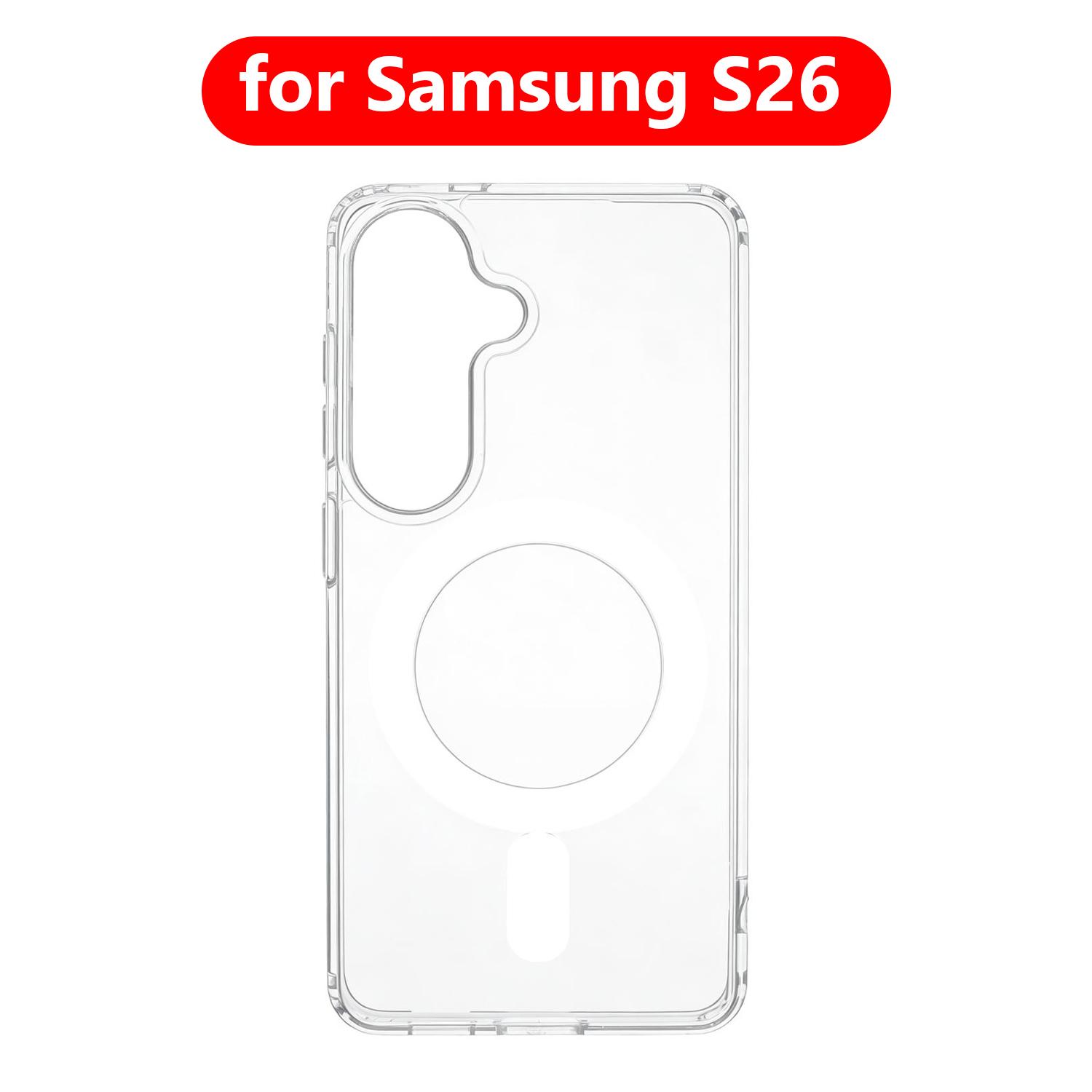 For Samsung S26 Ultra S26U Plus Magnetic Case Shockproof Phone Back Cover For Samsung Galaxy S26 Wireless Charging Cases