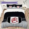 Fulham FC Pattern Bedding uilt Set uilt Cover Pillowcase Home Decoration Birthday Gift (1 * duvet cover + 2 * pillowcase without core)