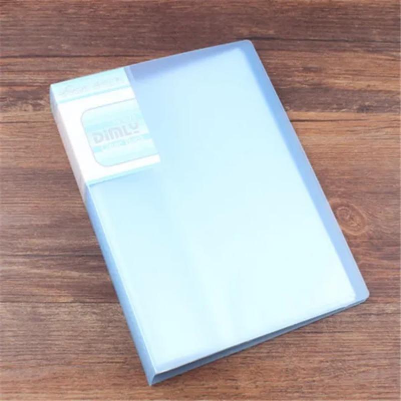 1 Pc 20/40 Pages Transparent A5 Folder Document Folder For Office And School