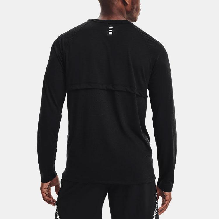 Under Armour Logo Running T-Shirt Men Tops Black 1361470-001
