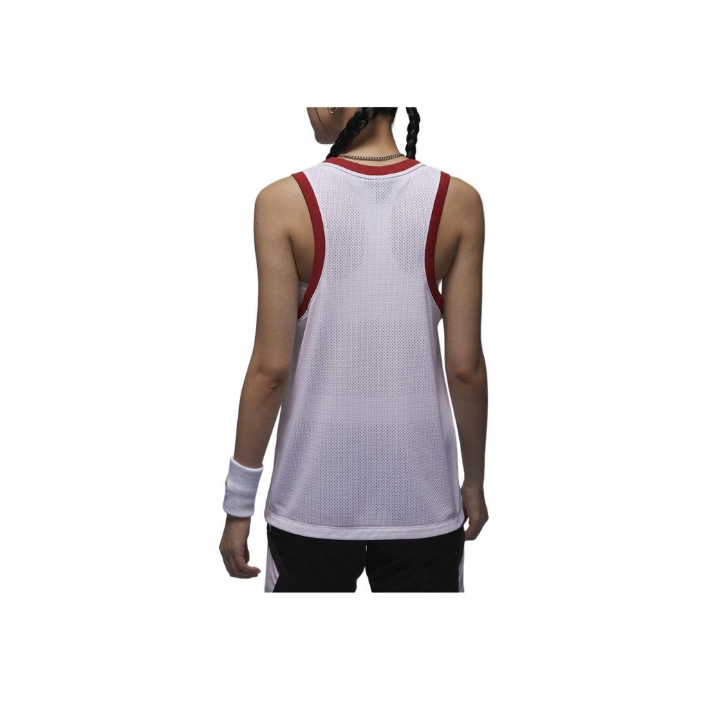Jordan Letter And Number Print Breathable Loose Casual Mesh Comfortable Vest Women tops White FN6688-100