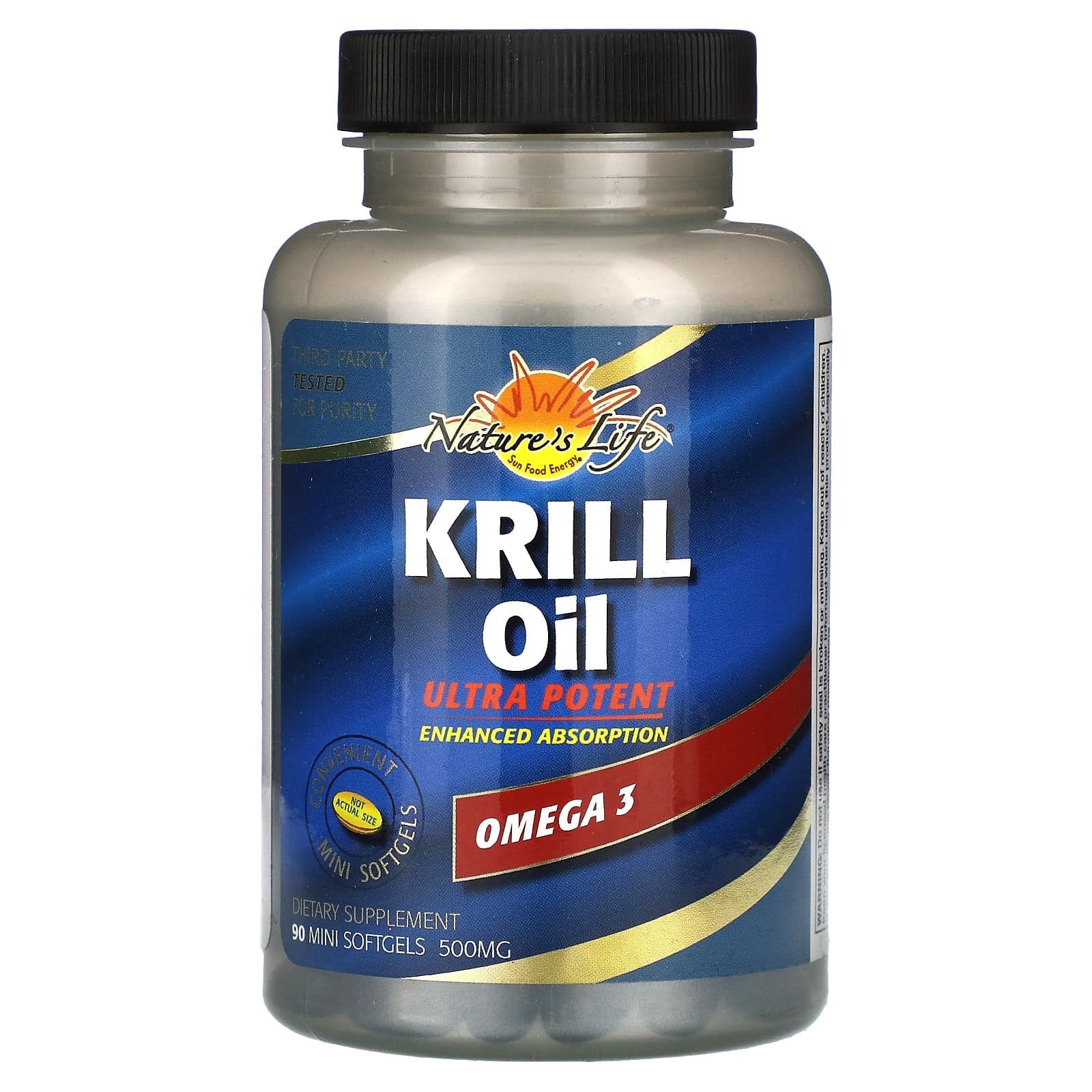 

Nature S Life, Krill Oil, 500Mg, 90 Mini Softgels