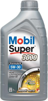 Engine Oil 5W-30 Synthetic - MOBIL - Super 3000 - Formula-R - 1L Can - High Performance Anti-pollution