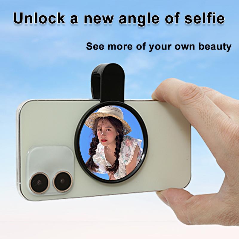 

1set Storage Box Portable Mobile Phone Dustproof Cloth Smartphone Reflection Clip Mirror чёрный