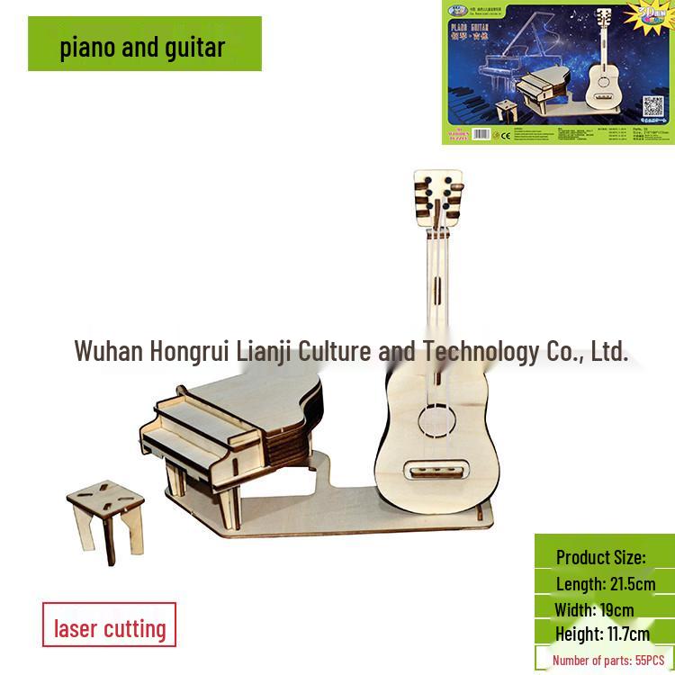3D DIY Wooden Jigsaw Puzzle Model - Laser Cut Building Set