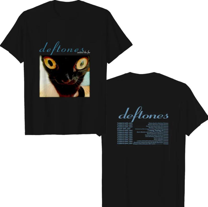 Deftone Around The Fur Tour Cat Band Concert Vintage T-Shirt Tshirt Unisex T-Shirt XXXL
