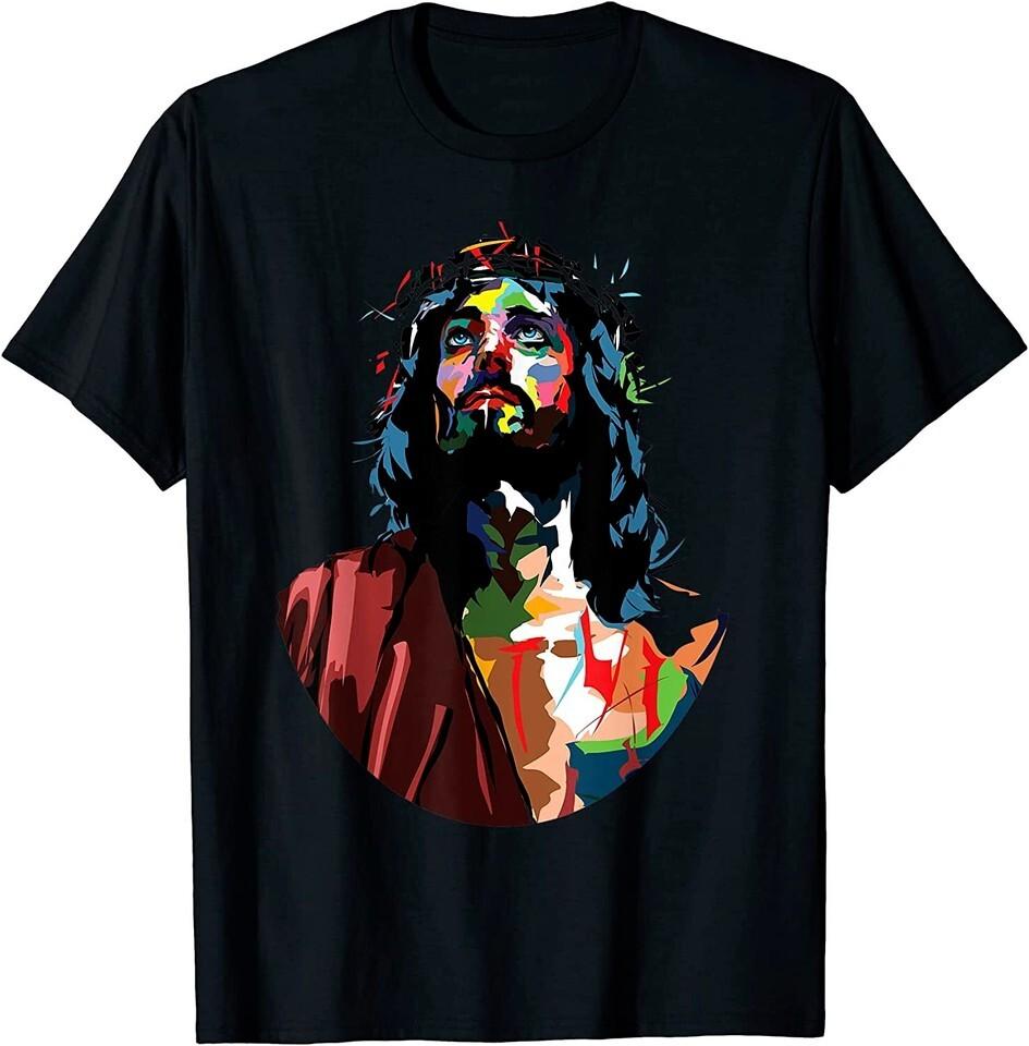 NEW LIMITED Vintage Got King Jesus Christ Sweet Face Image T-Shirt Unisex T-Shirt M