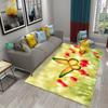 3D Colorful Butterfly Flower Carpet Entrance Door Mat Indoor Carpets Bedroom Decor Living Room Floor Mats Bathroom Non-slip Rug