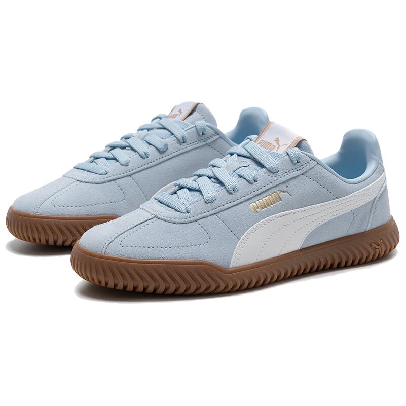 Puma Club Kayzer Sd Comfortable Versatile Shock Absorbing Durable Low Top Sneakers Unisex Sneakers Blue White 402606-04