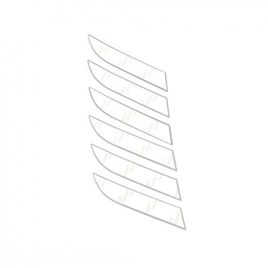 Silver Alloy Engine Hood Hinge Cover Trim For Toyota Supra GR A90 19-21