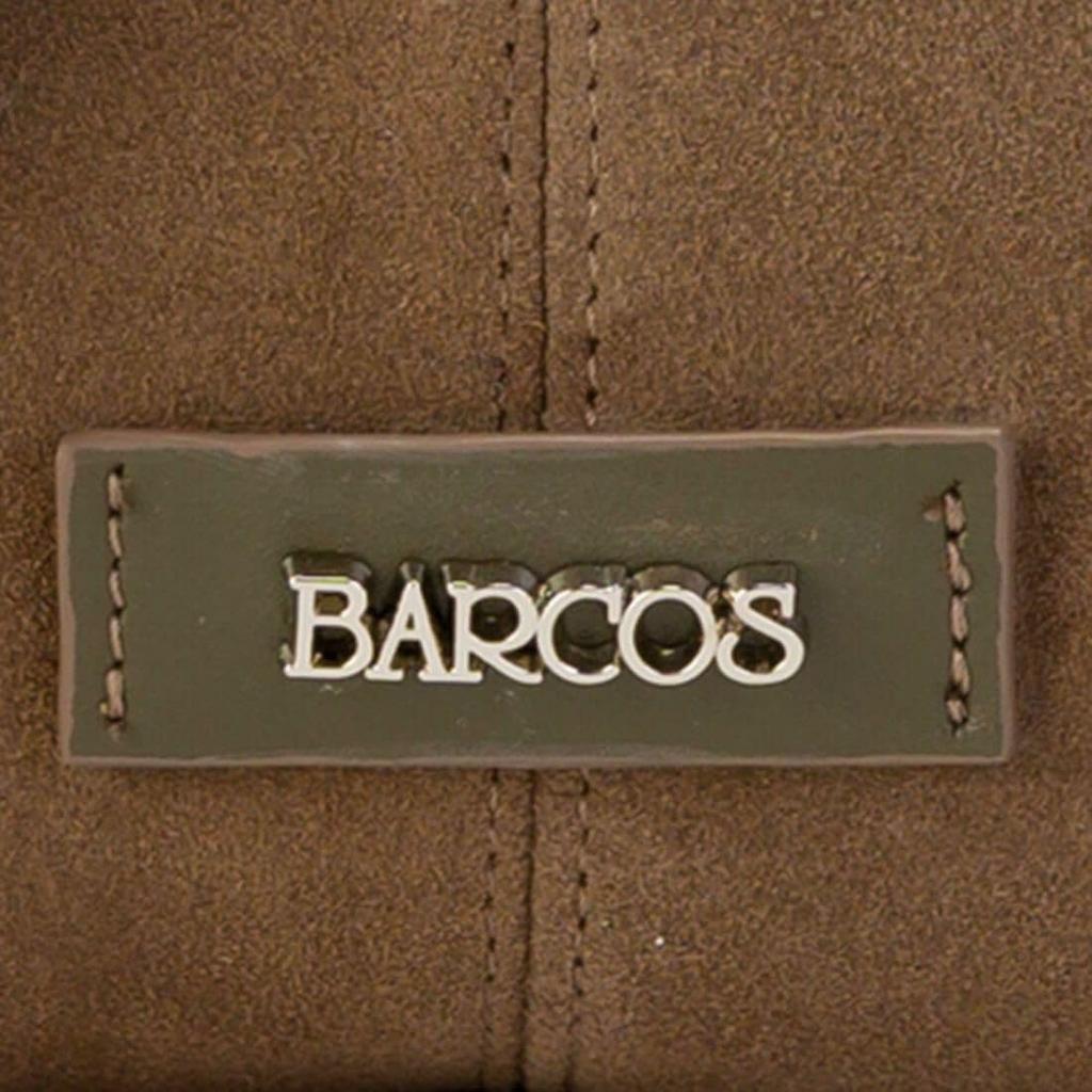 [Barcos] Suede and Cowhide Leather Shoulder BagTravel Bag - Taupe for Fun Outings