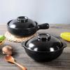 High-Temperature Resistant Clay Pot with Handle for Claypot Rice & Noodles - Durable, No Crack, Small Commercial Sand Pot