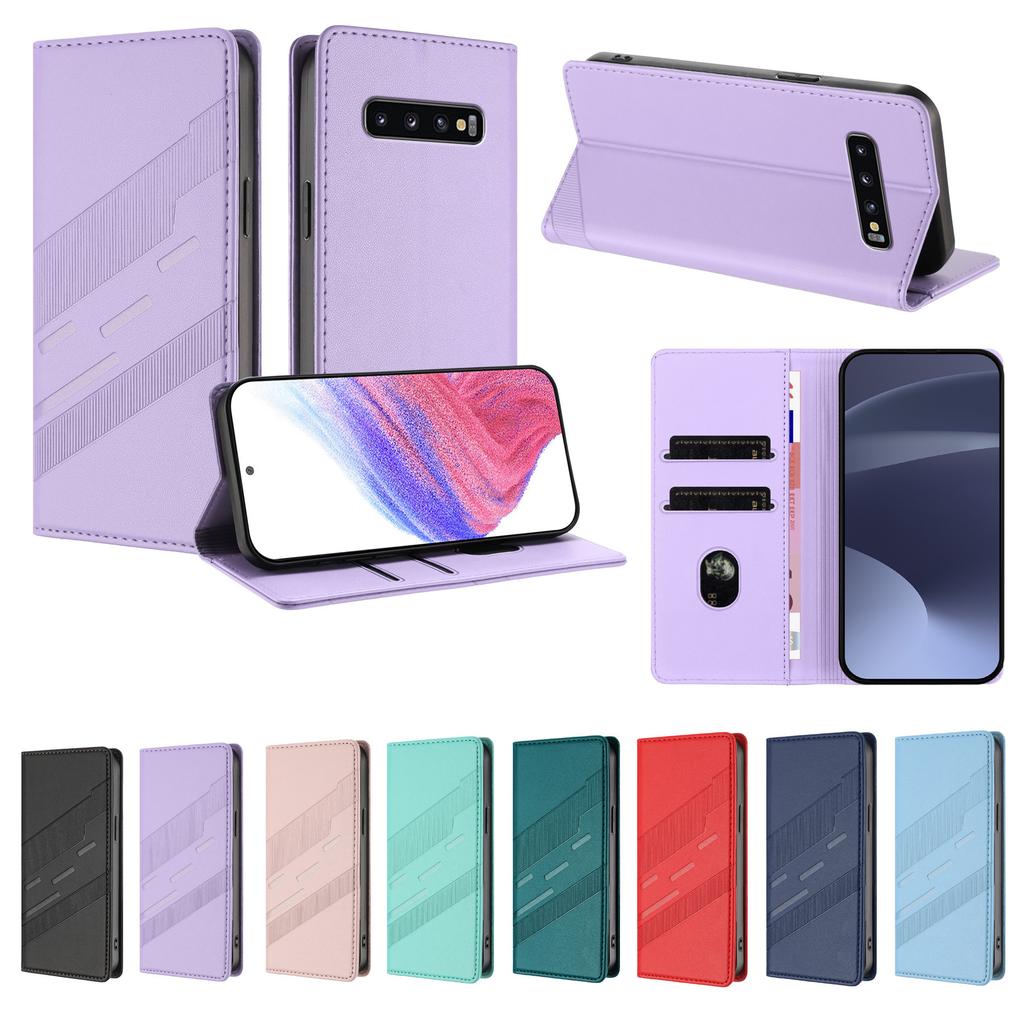 Magnetic Leather Wallet Case for Samsung Galaxy S10e S10 S9 S8 S7 S6 Edge Plus X Cover Pro 2 4 5 7 | Flip Cover Bussiness Style