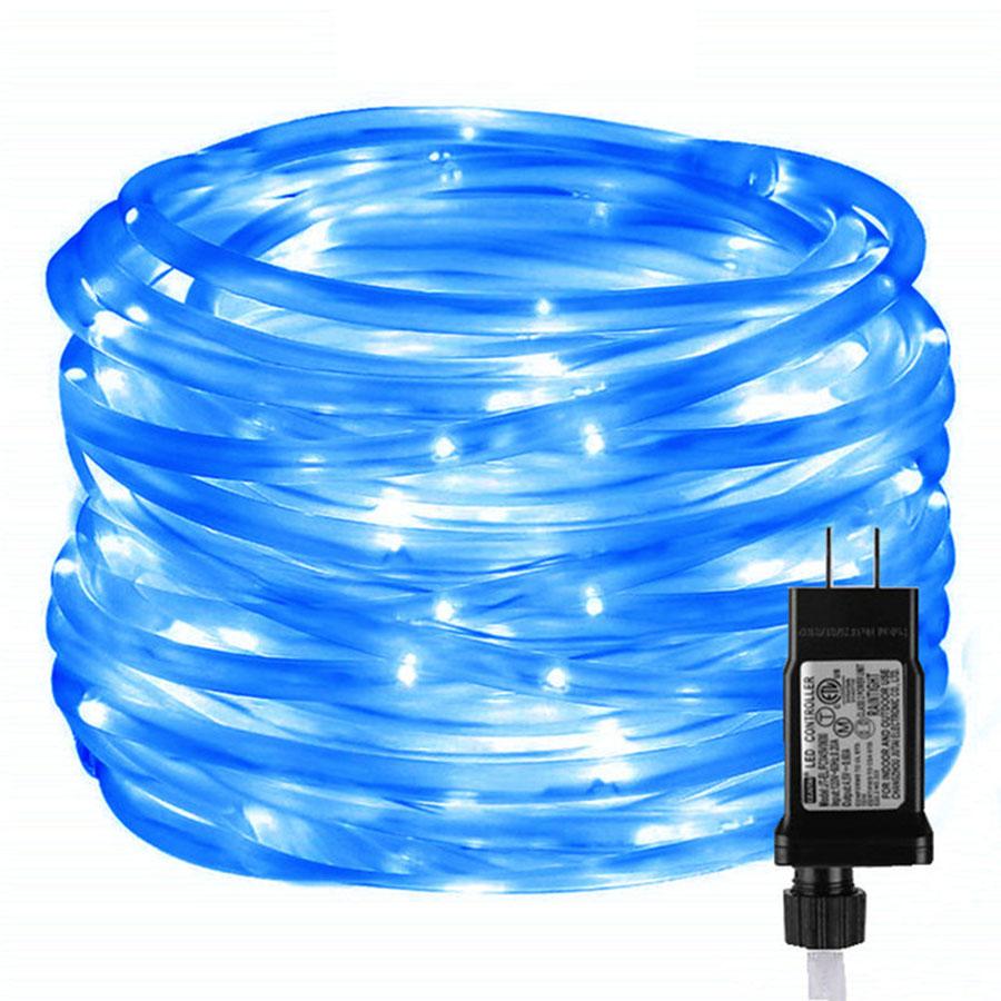 LED Rope Tube String Light 10M 30M Outdoor Christmas Rope Light Copper Wire Fairy Light Garland for DIY Garden Fence Party Decor