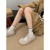Queen Fan retro flat bottom inner height increase shallow mouth single shoes women's 2025 new autumn versatile soft sole Mary Jane shoes