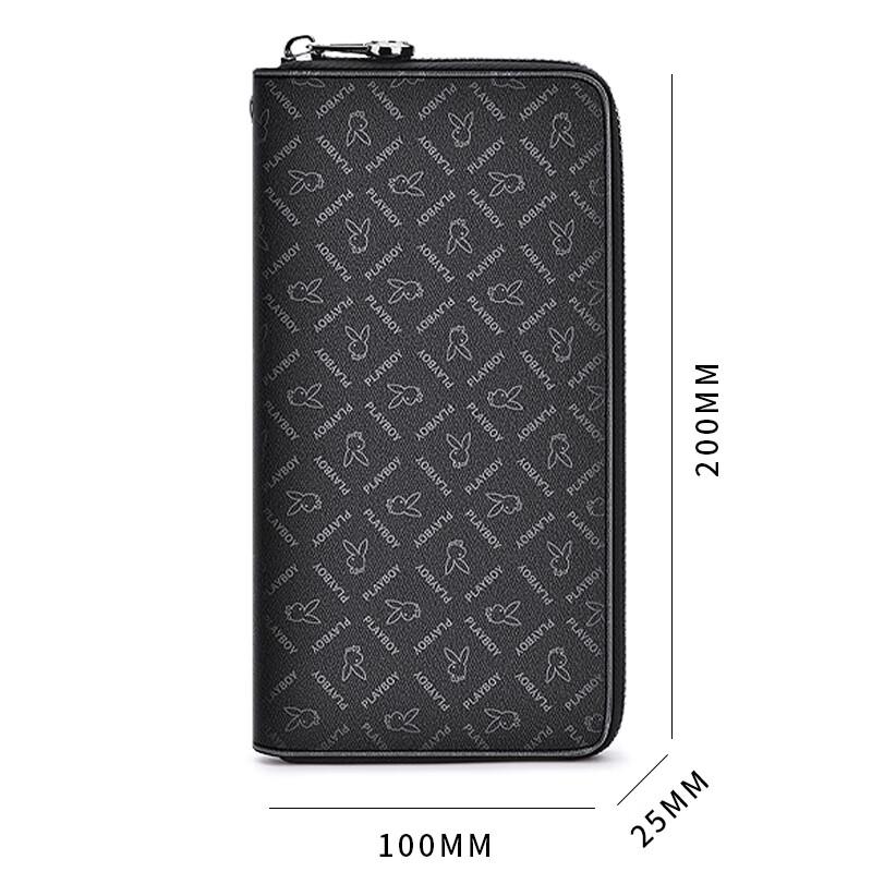 PLAYBOY Men's Long Business Zipper Wallet
