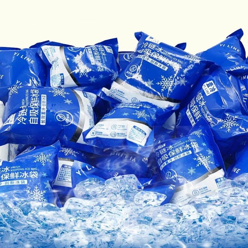 10Pcs Ice Pack Reusable Self-Priming Icing Cooler Bag Pain Cold Compress Drinks Refrigerate Picnic Food Keep Fresh Dry Ice Packs