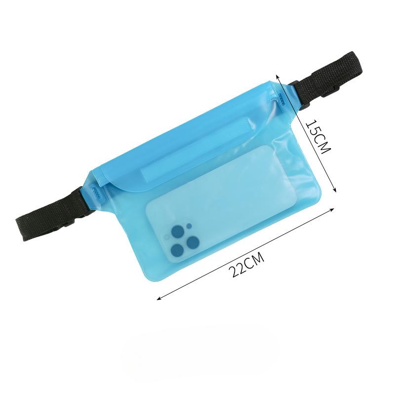 Waterproof Swimming Bag Large Waterproof Waist Pack Mobile Phone Camera Waterproof Bag Outdoor Sports Portable Storage Transparent Bag