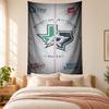 Tapestry Dallas Stars vysoká kvalita pro zdobení stěn obývacího pokoje, ložnice, koleje ideální jako nástěnné umění do ložnice nebo sváteční dárek