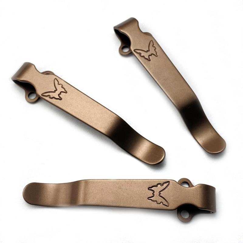 Efficiente Clip a Farfalla in Acciaio Inossidabile con Clip Posteriore per Tasca Deep Carry per Fissaggio Sicuro in Varie Applicazioni
