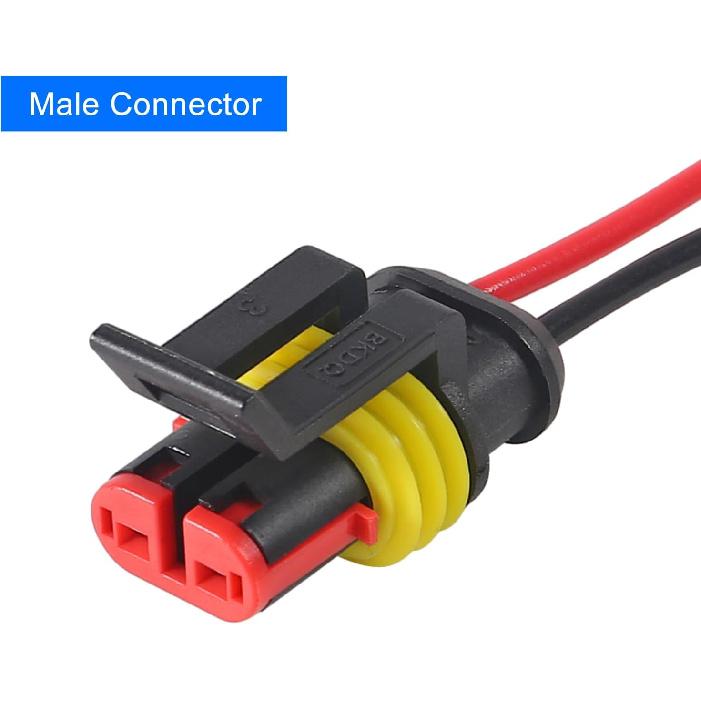 10 Pack 2 Pin Wire Connector 16 AWG Waterproof Automotive Electrical Connectors Deutsch Connector Male And Female Wire Connectors For Car Truck Boat