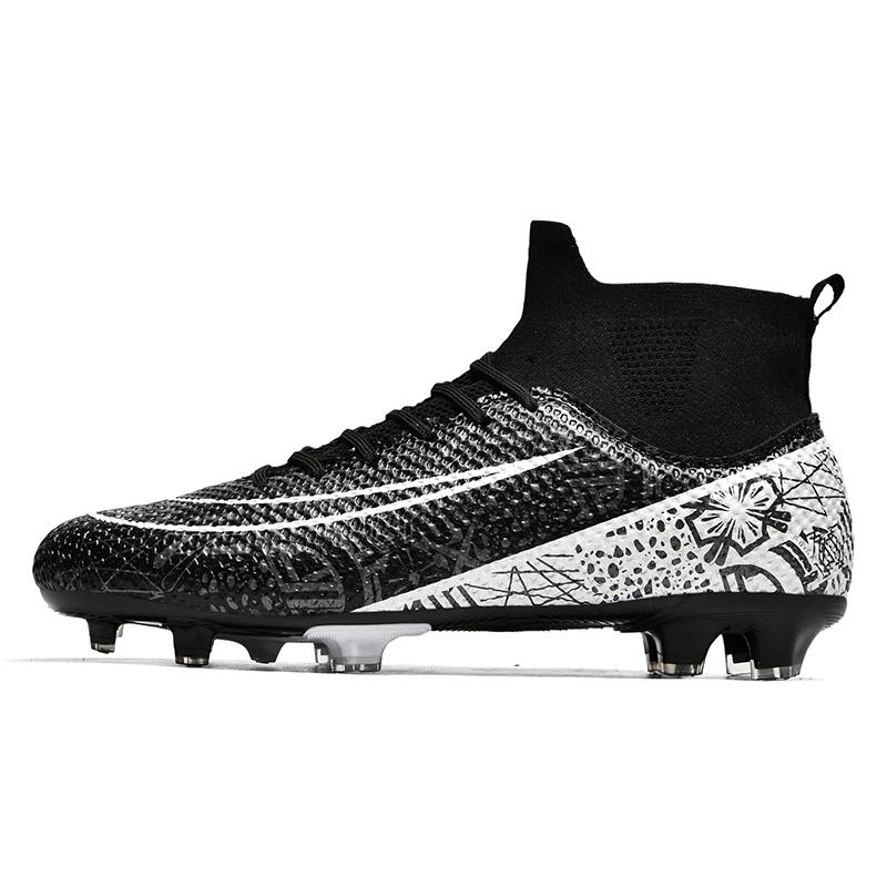 Men Society Football Boot Original Artificial Grass Long Spikes Football Futsal Shoes Outdoor Sports Soccer Shoes for Man