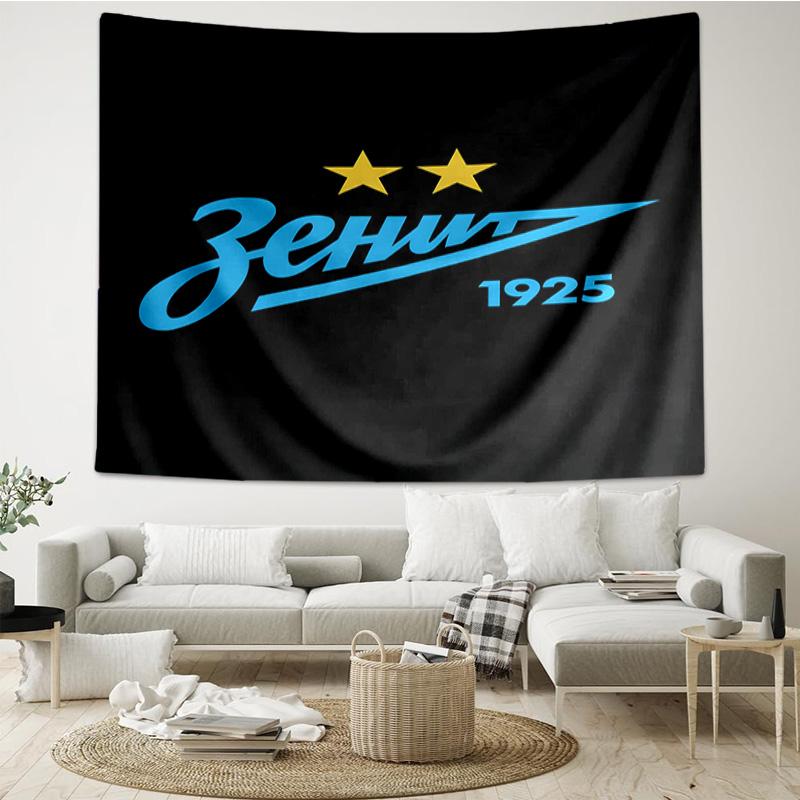 1PC Football Club Emblem Printed Tapestry Room Decoration Wall Hanging for Living Room Bedroom, Dormitory, Birthday and Christmas Gifts