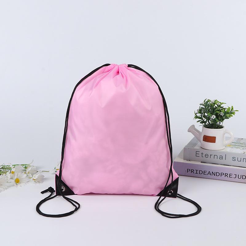 Blank Polyester Drawstring Bag for Marathons: Customizable Sports and Event Backpack