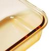 LOCK&LOCK Amber Rectangular Borosilicate Glass Food Container
