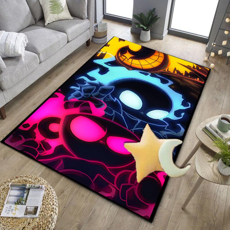 Cup-head And Mugman Adventure Office Rug Chair Mat, Game Carpet, Suitable for Front Door, Bedroom, Living Room, Desk, Holiday Gift