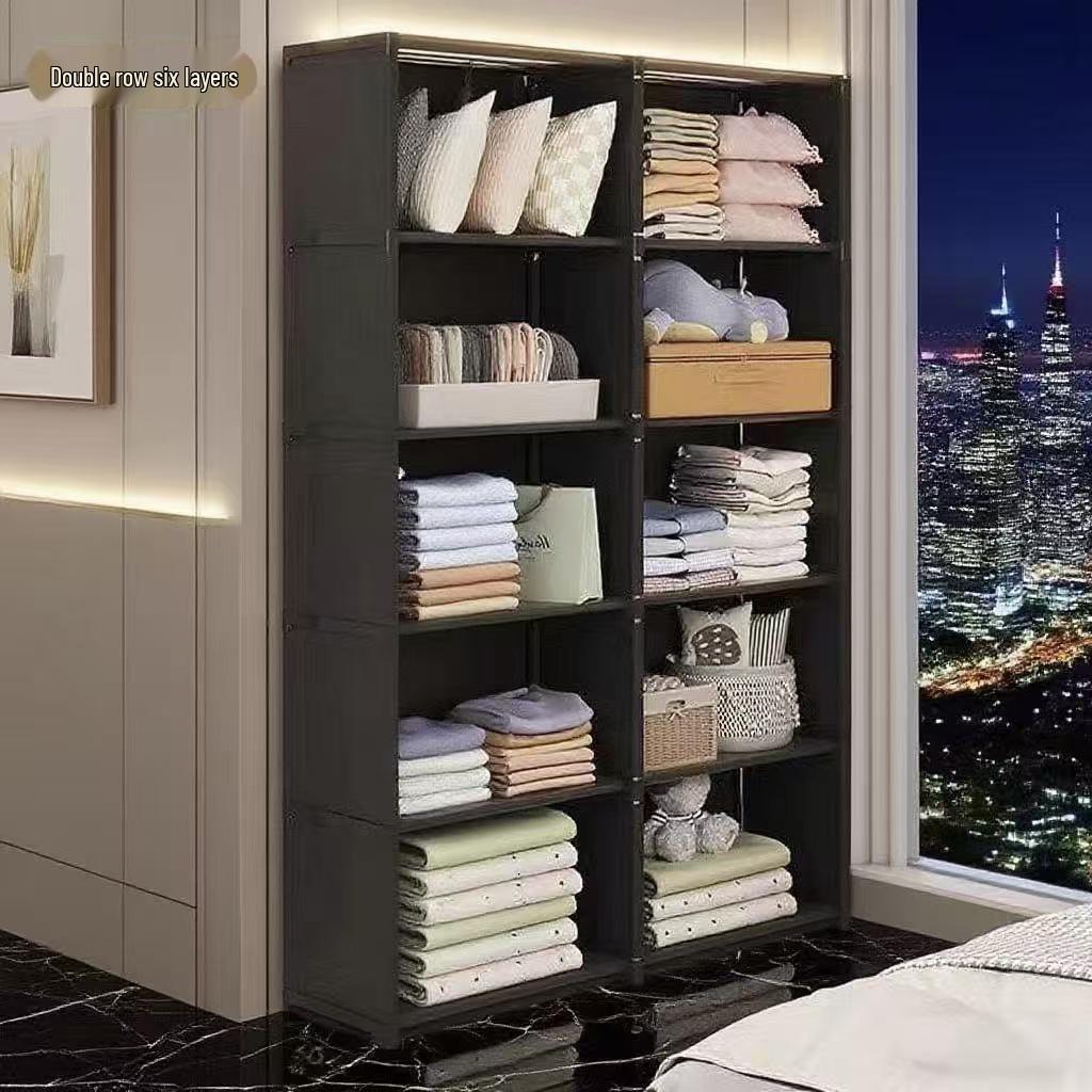 Simple Multi-layer Floor-standing Bookshelf: Narrow Corner Storage Rack for Living Room