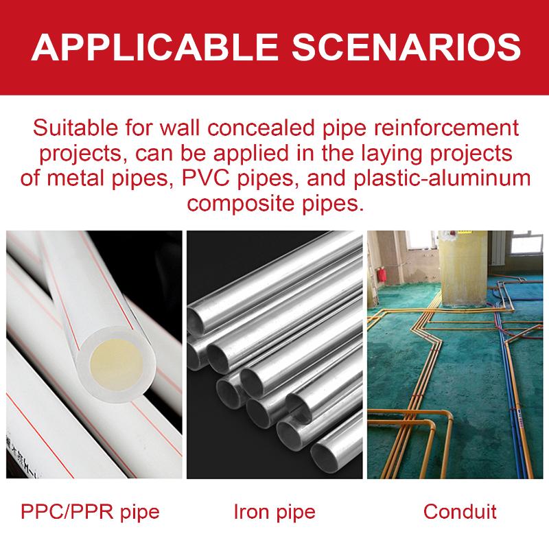 VKKM - 60-Piece Pipe Hook Nail Set - Suitable for PVC Pipes/Metal Pipes, Sturdy and Rust-Proof