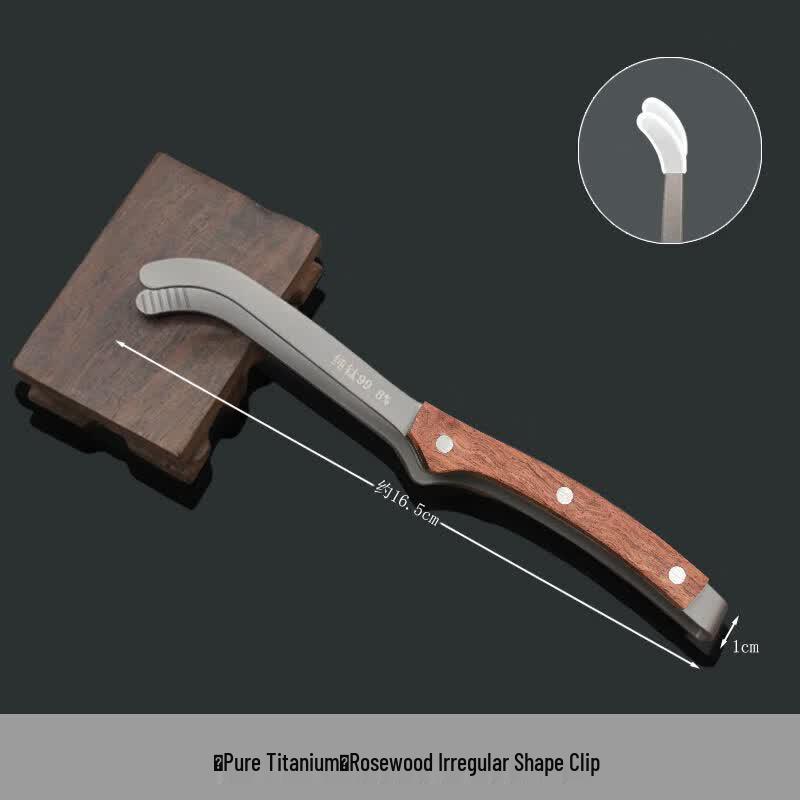 Qiwei Pure Titanium Anti-slip Tea Tongs