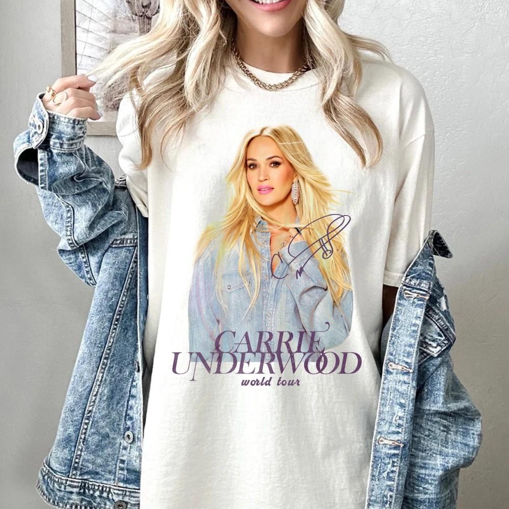 New Carrie Underwood World Tour Cotton Men S-5XL Shirt Unisex T-Shirt S