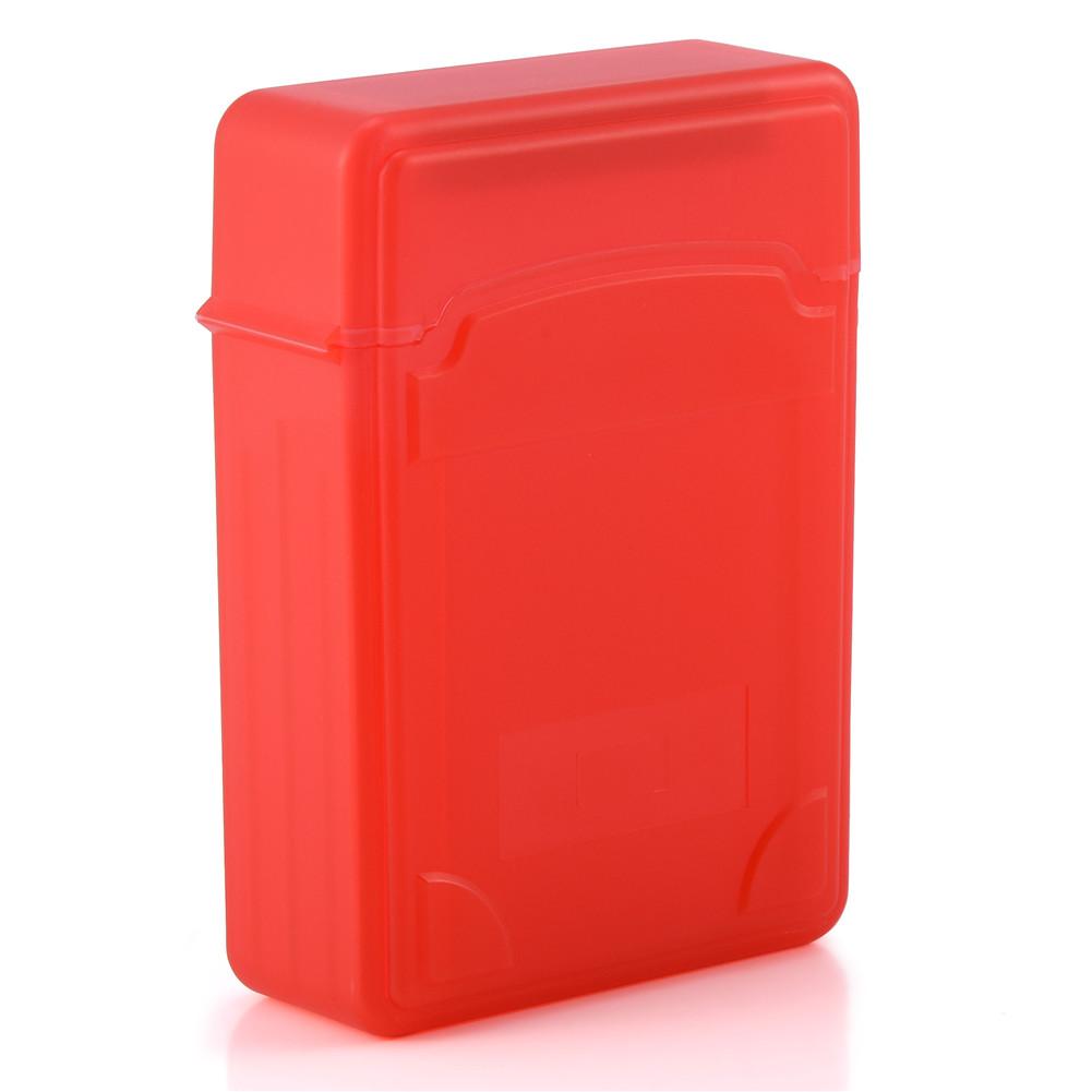 2.5 Inch HDD   SSD Protective Shockproof Case Storage Box Anti Static Label Enclosure Red (Not Inclube Hard Disk)